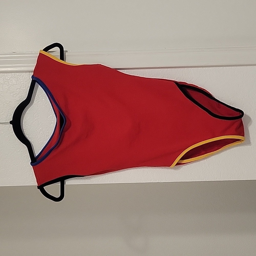 Vintage 80s Tickets California High Cut Leotard Bodysuit